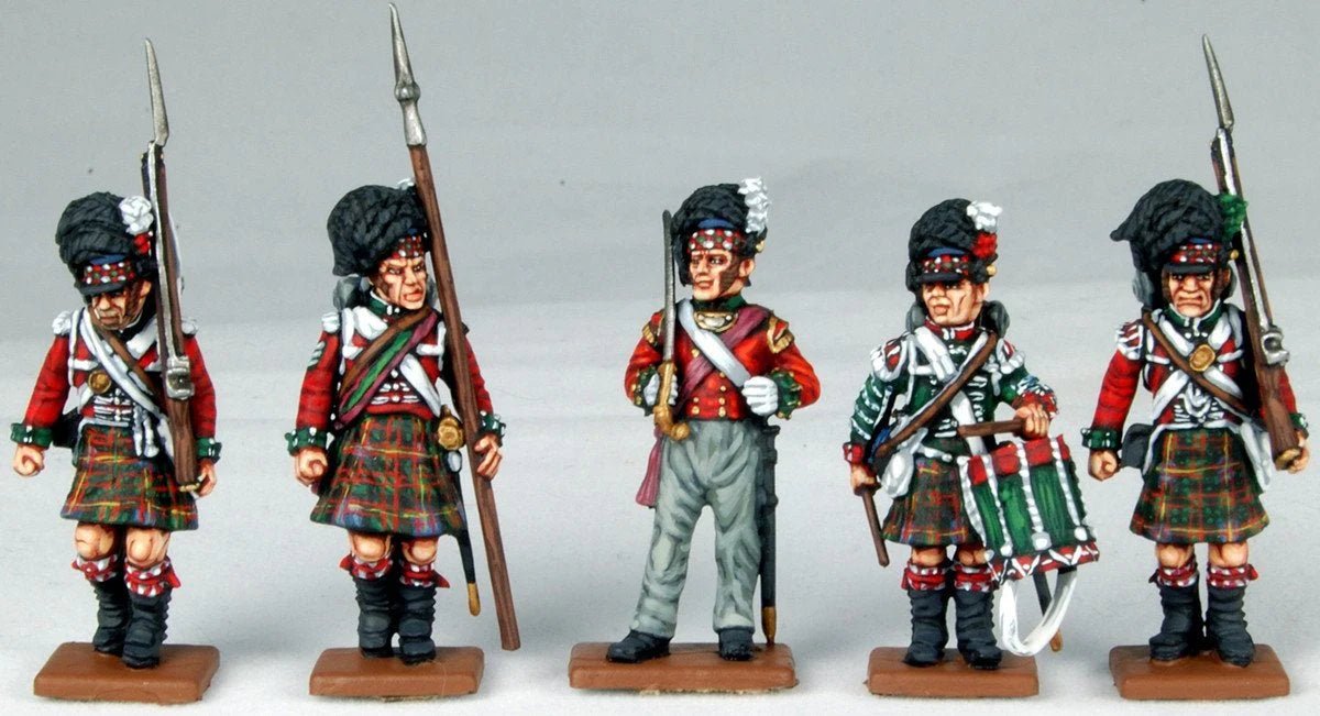 British Napoleonic Highlander Centre Companies - Fog of Wargames - 