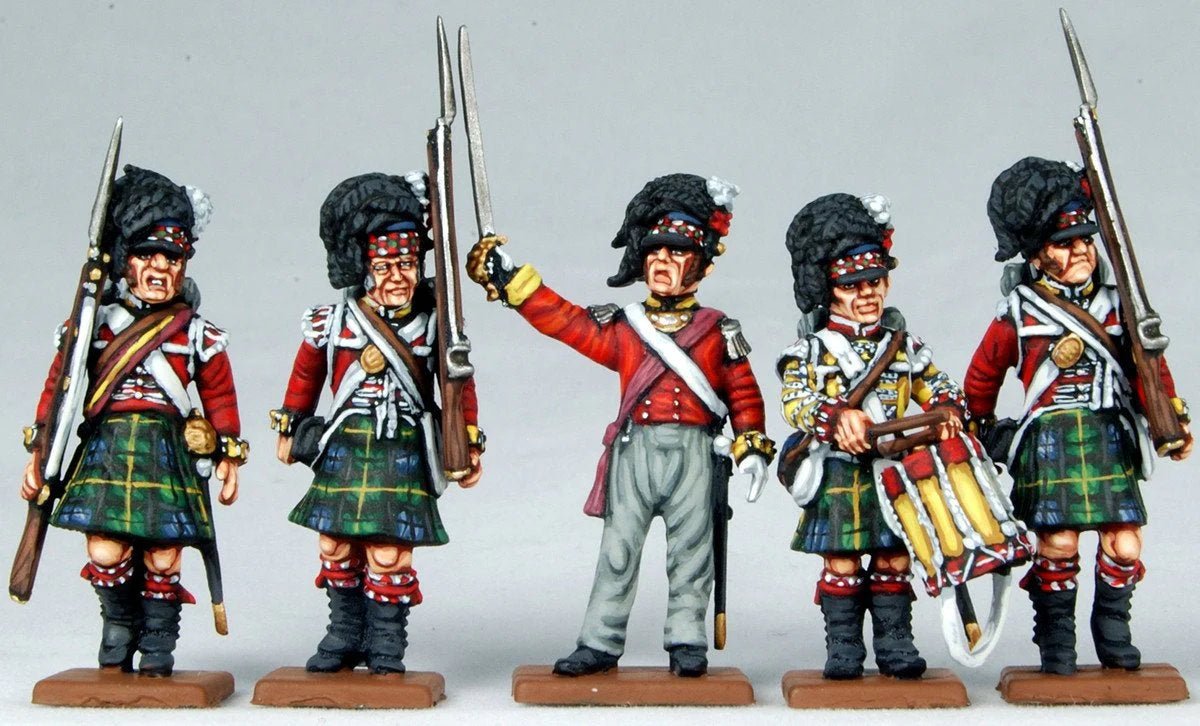British Napoleonic Highlander Centre Companies - Fog of Wargames - 