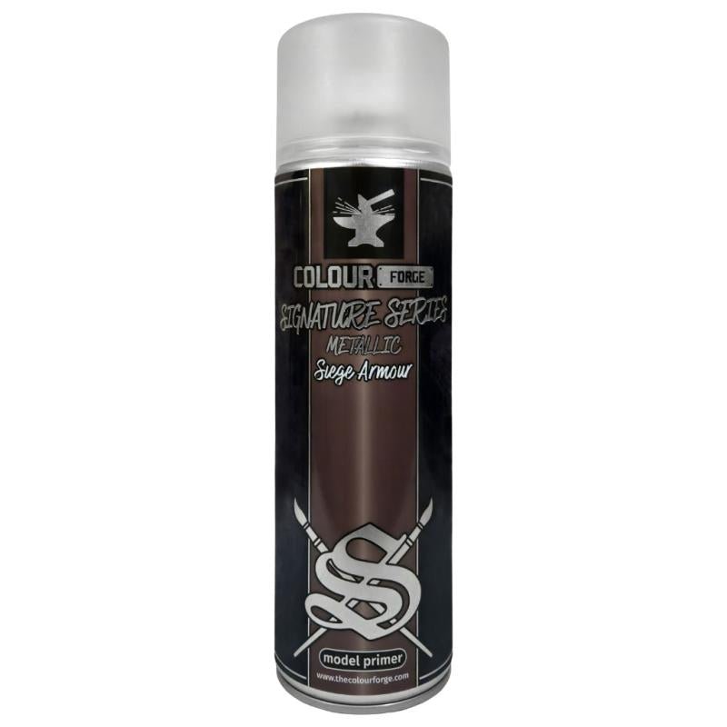 Colour Forge Spray: Signature Series - Siege Armour (500ml) - Fog of Wargames - 5.06084E+12