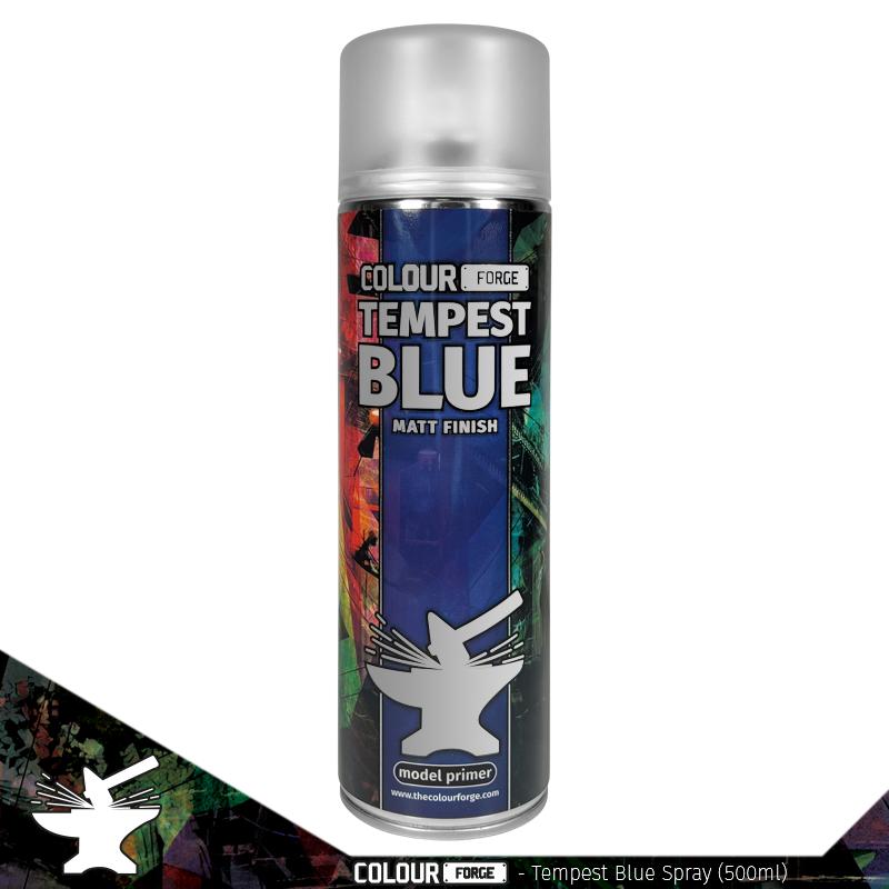 Colour Forge Tempest Blue Spray (500ml) - Fog of Wargames - 5.06084E+12