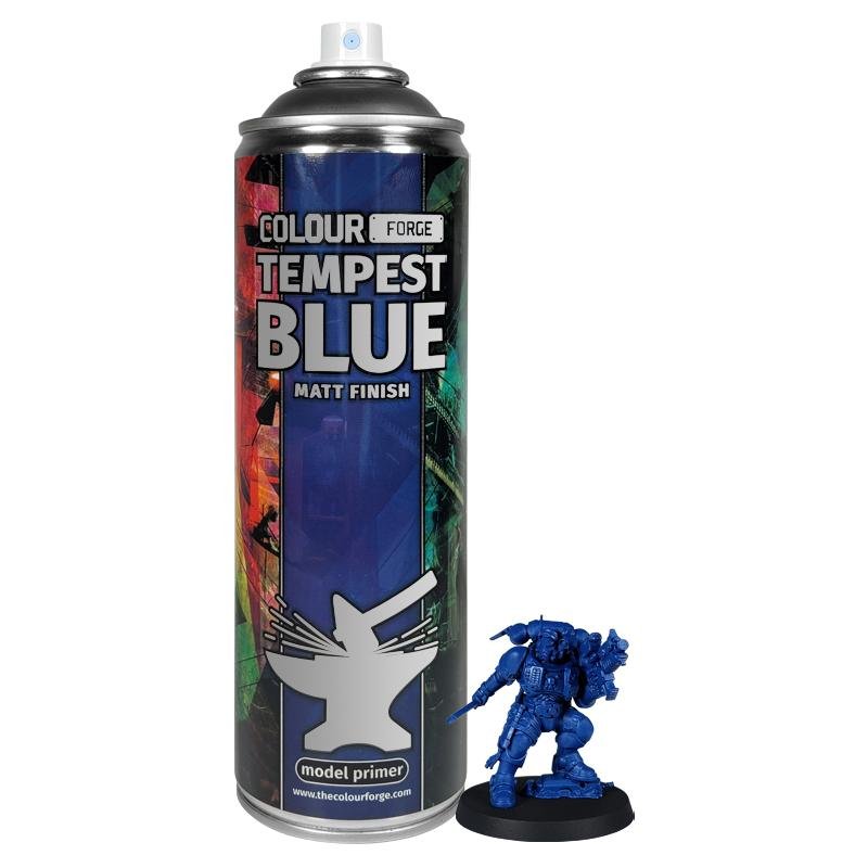 Colour Forge Tempest Blue Spray (500ml) - Fog of Wargames - 5.06084E+12