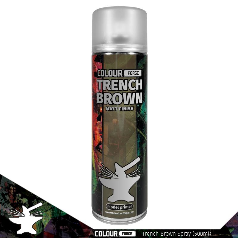 Colour Forge Trench Brown Spray (500ml) - Fog of Wargames - 5.06084E+12