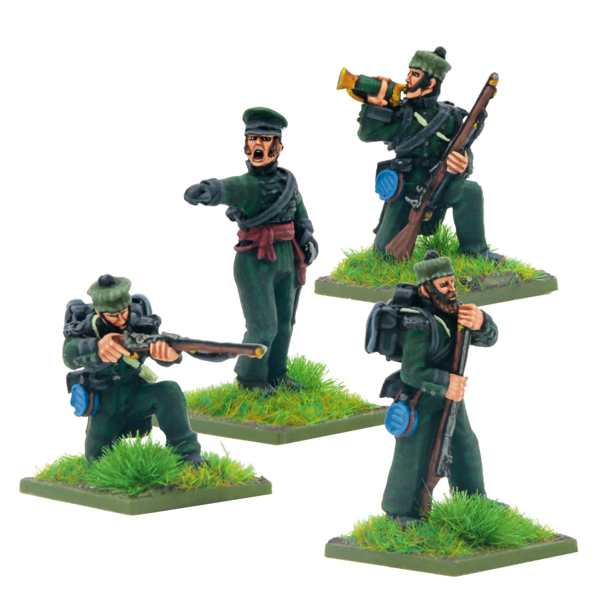 Crimean War British Rifle Brigade in forage caps command - Fog of Wargames - 