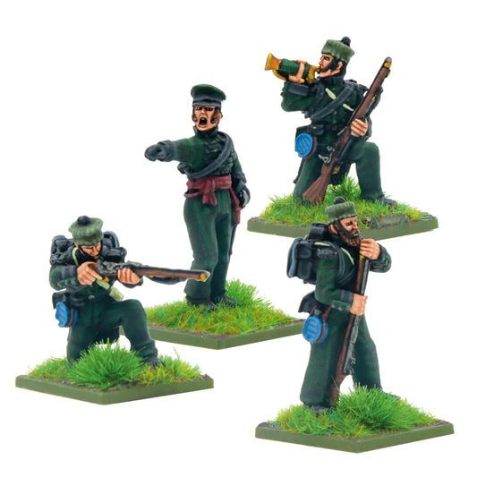 Crimean War British Rifle Brigade in forage caps command - Fog of Wargames - 