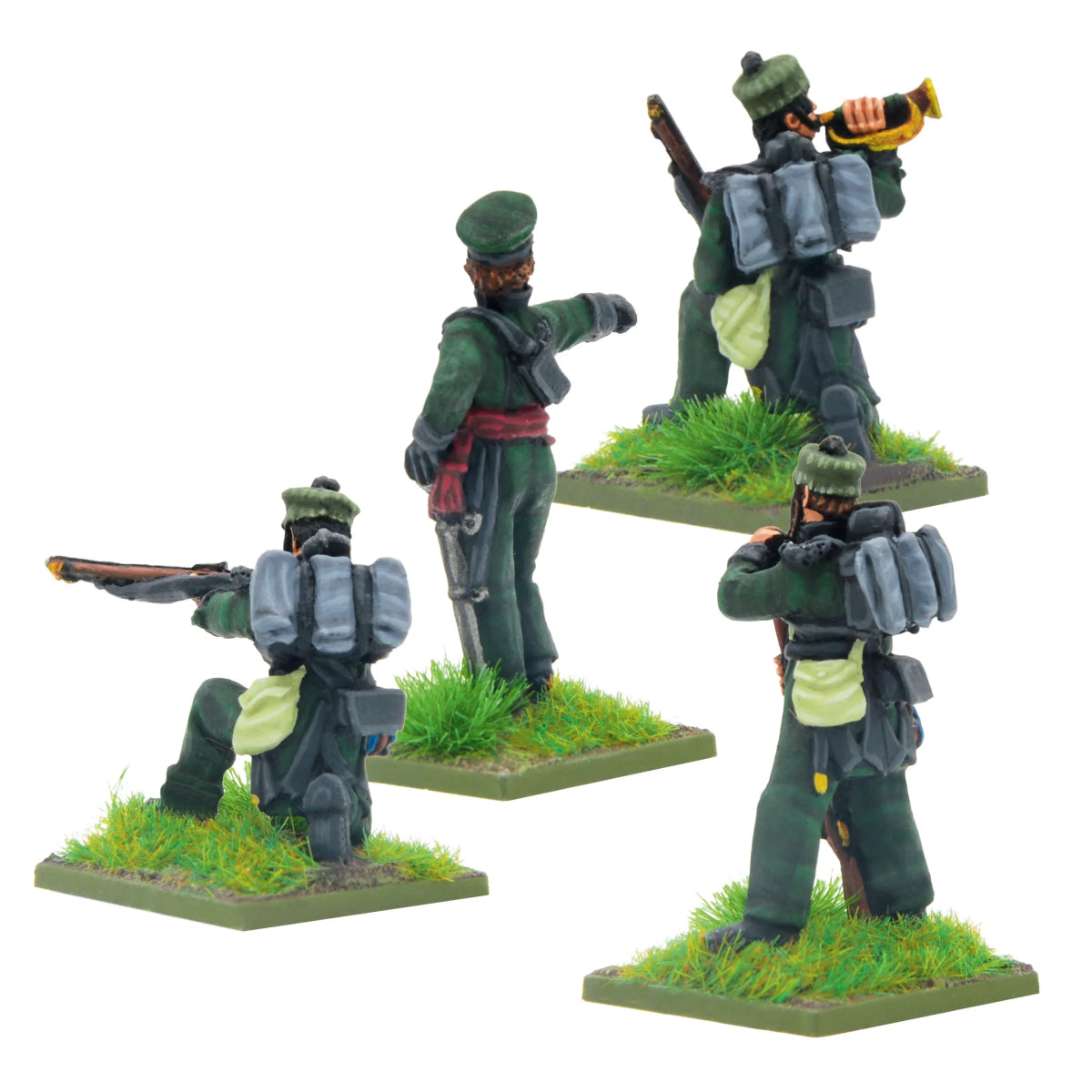 Crimean War British Rifle Brigade in forage caps command - Fog of Wargames - 