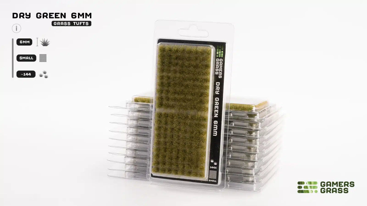 Dry Green 6mm - Small - Fog of Wargames - 0738956787644