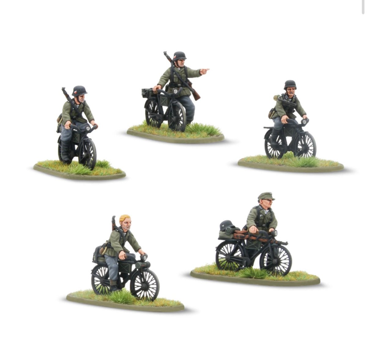 Early War German Infantry On Bicycles - Fog of Wargames - 