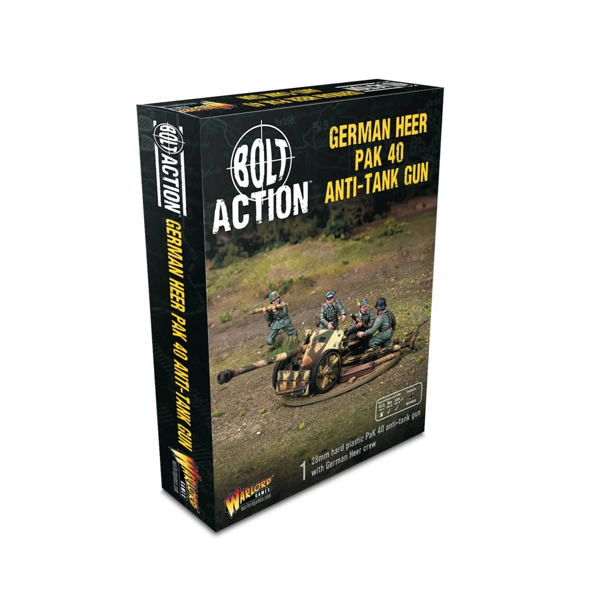 German Pak 40 Anti - Tank Gun - Fog of Wargames - 