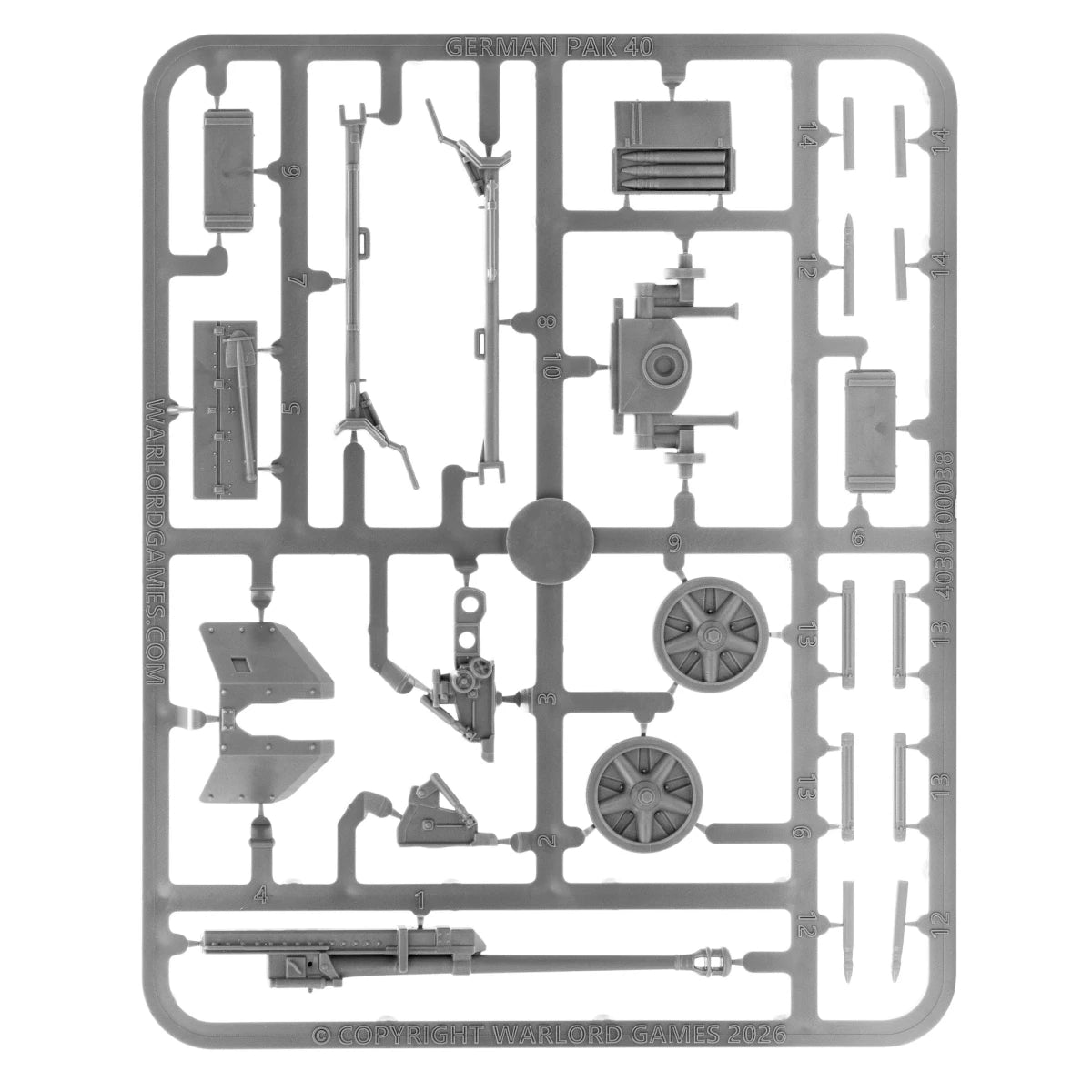 German Pak 40 Anti - Tank Gun - Fog of Wargames - 
