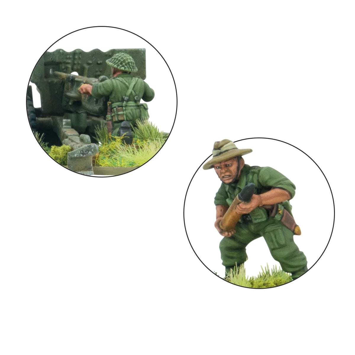 Gurkha 6-pounder anti-tank gun - Fog of Wargames - 