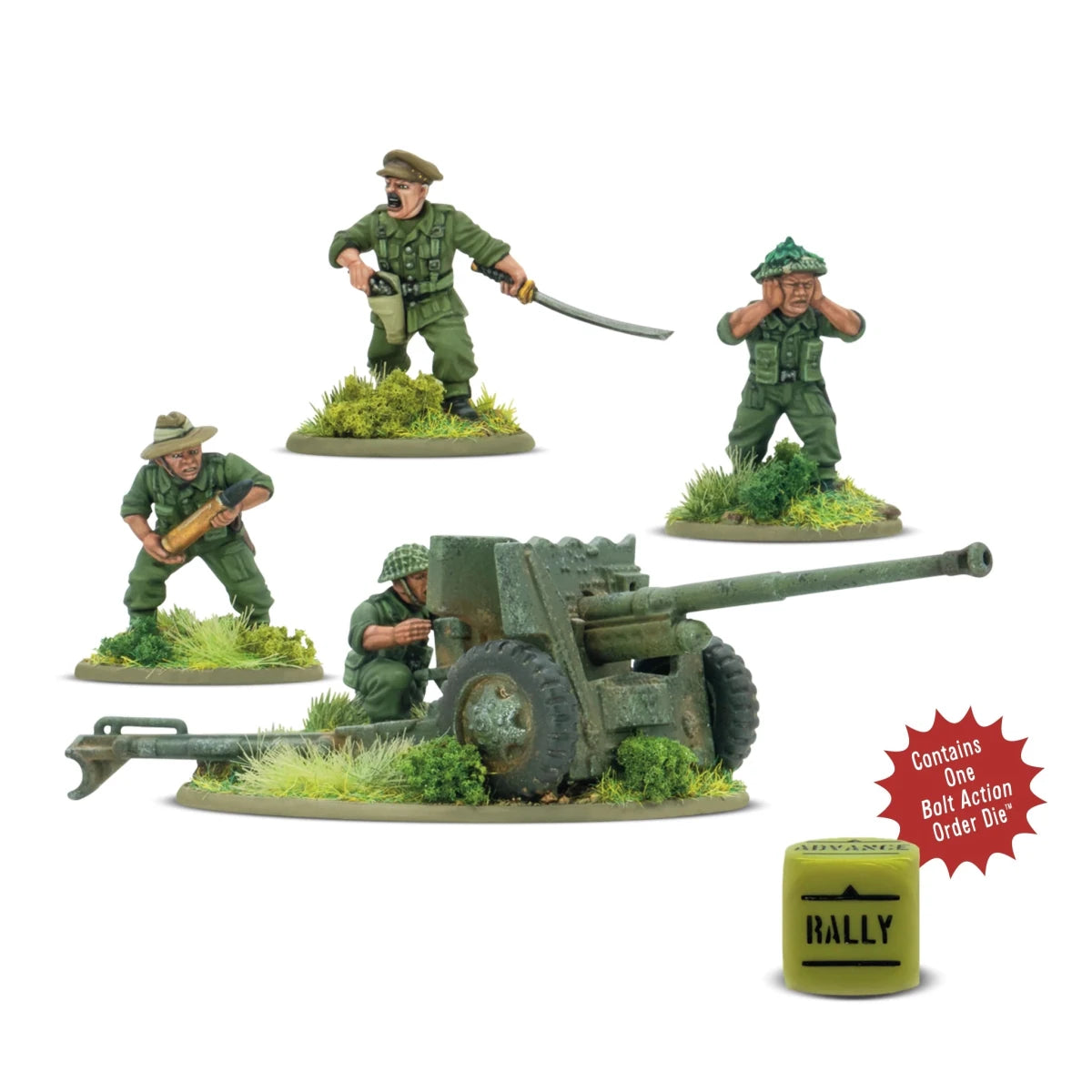 Gurkha 6-pounder anti-tank gun - Fog of Wargames - 