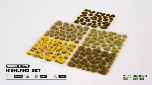 Highland Tuft Set - Fog of Wargames - 0738956789143