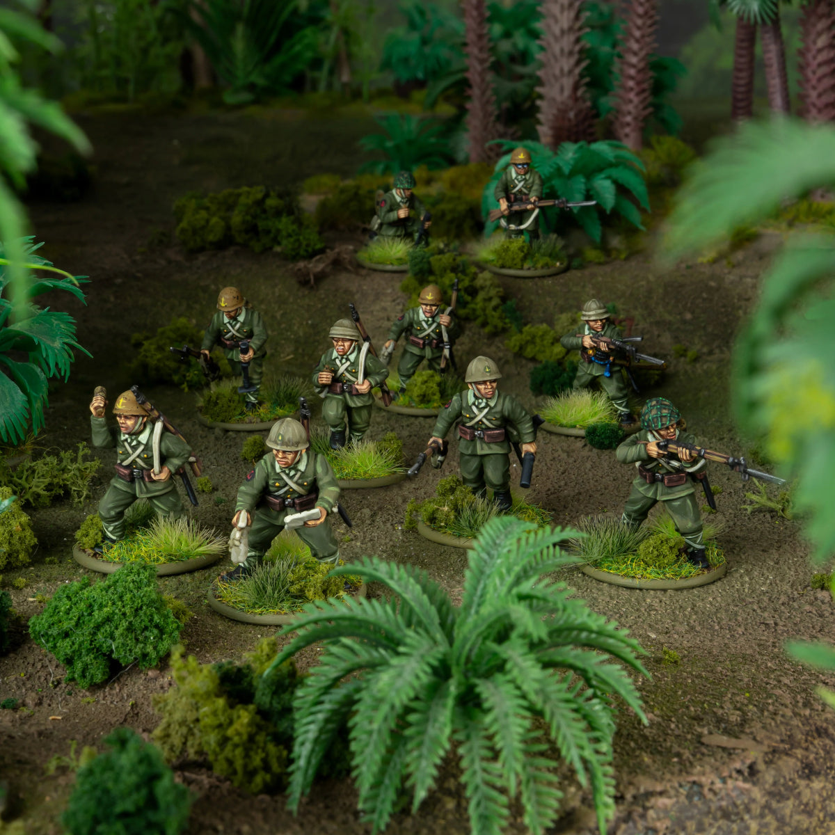 Japanese Army Infantry Platoon - Fog of Wargames - 