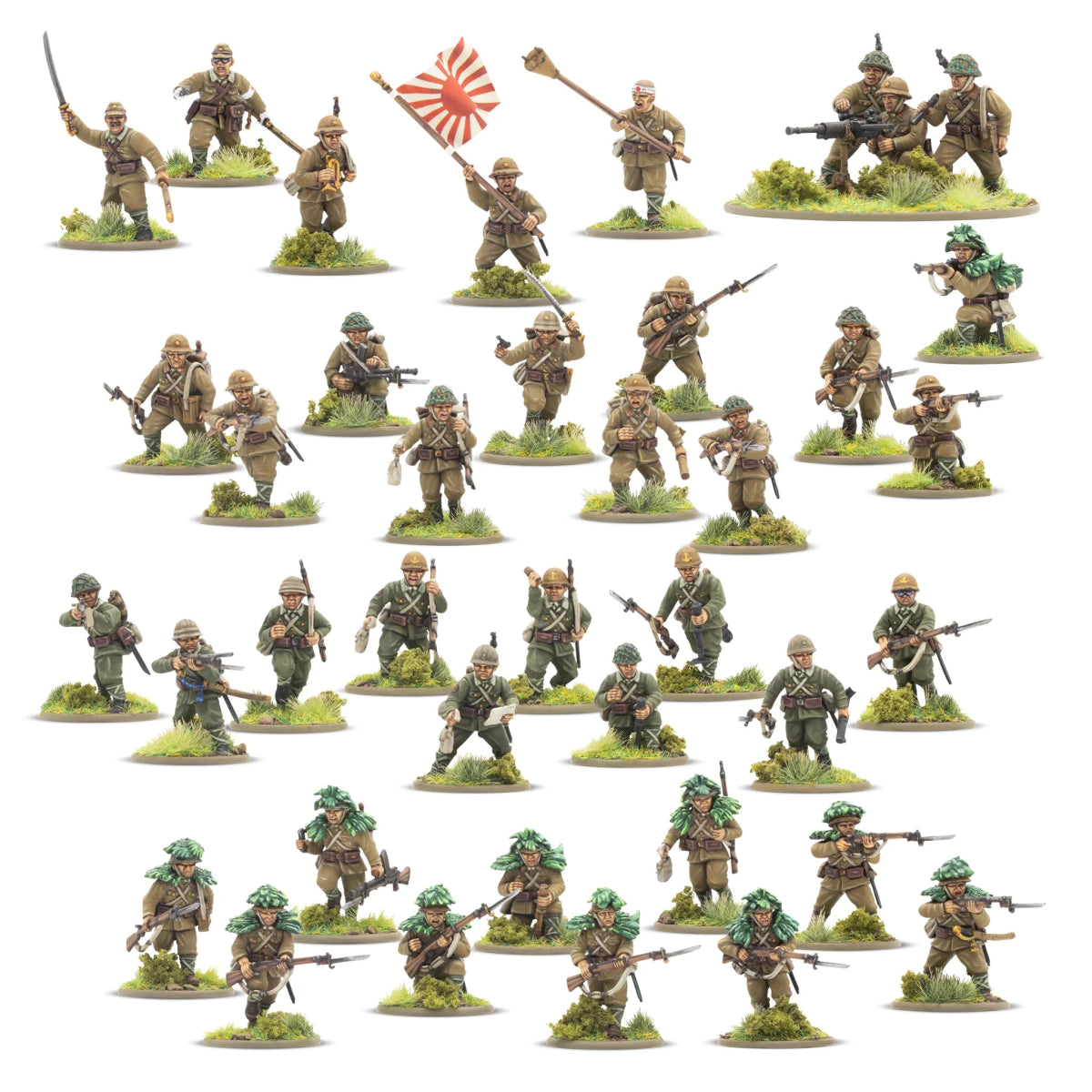 Japanese Army Infantry Platoon - Fog of Wargames - 