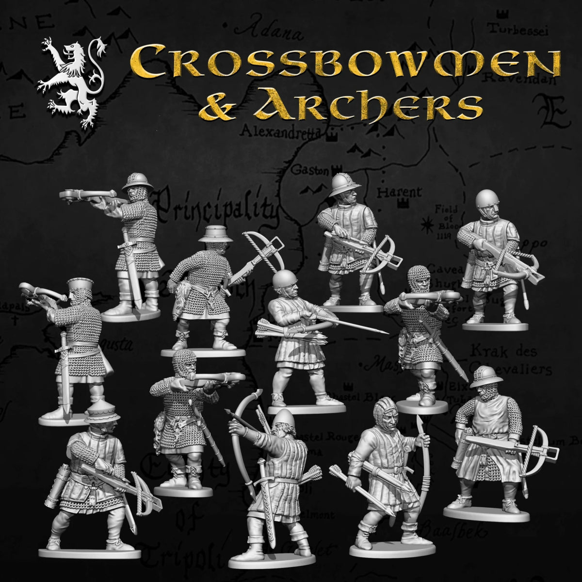 Medieval Crossbowmen & Archers - Fog of Wargames - 