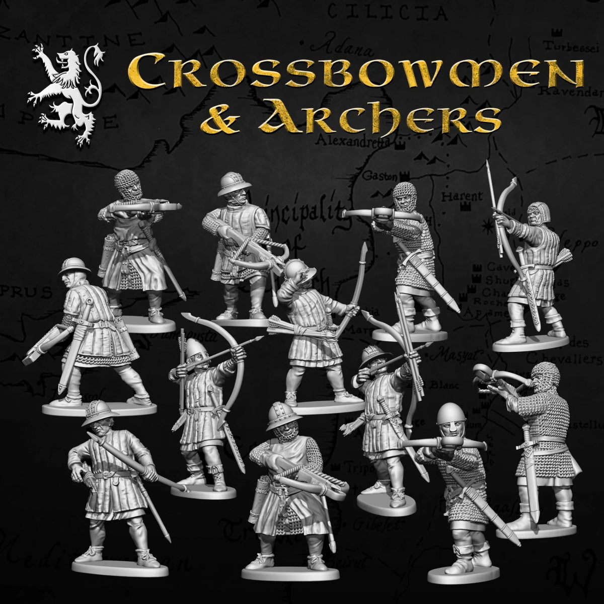 Medieval Crossbowmen & Archers - Fog of Wargames - 