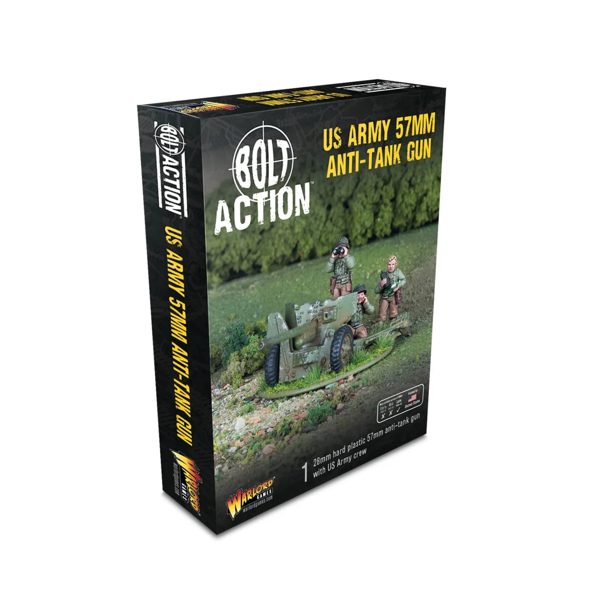US 57mm anti-tank gun (plastic) - Fog of Wargames - 