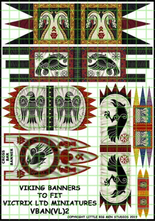 Viking Banner Sheet 2 - Fog of Wargames - 