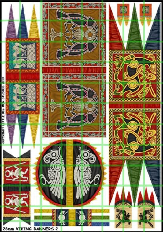 Viking Banner Sheet 4 - Fog of Wargames - 