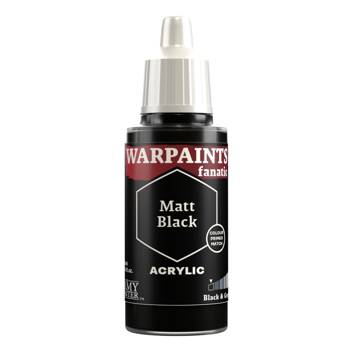 Warpaints Fanatic: Matt Black - Fog of Wargames - 5713799300125